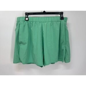 Outdoor Voices Women's Large Green Doing Things‎ Running Shorts Athletic Ruffle